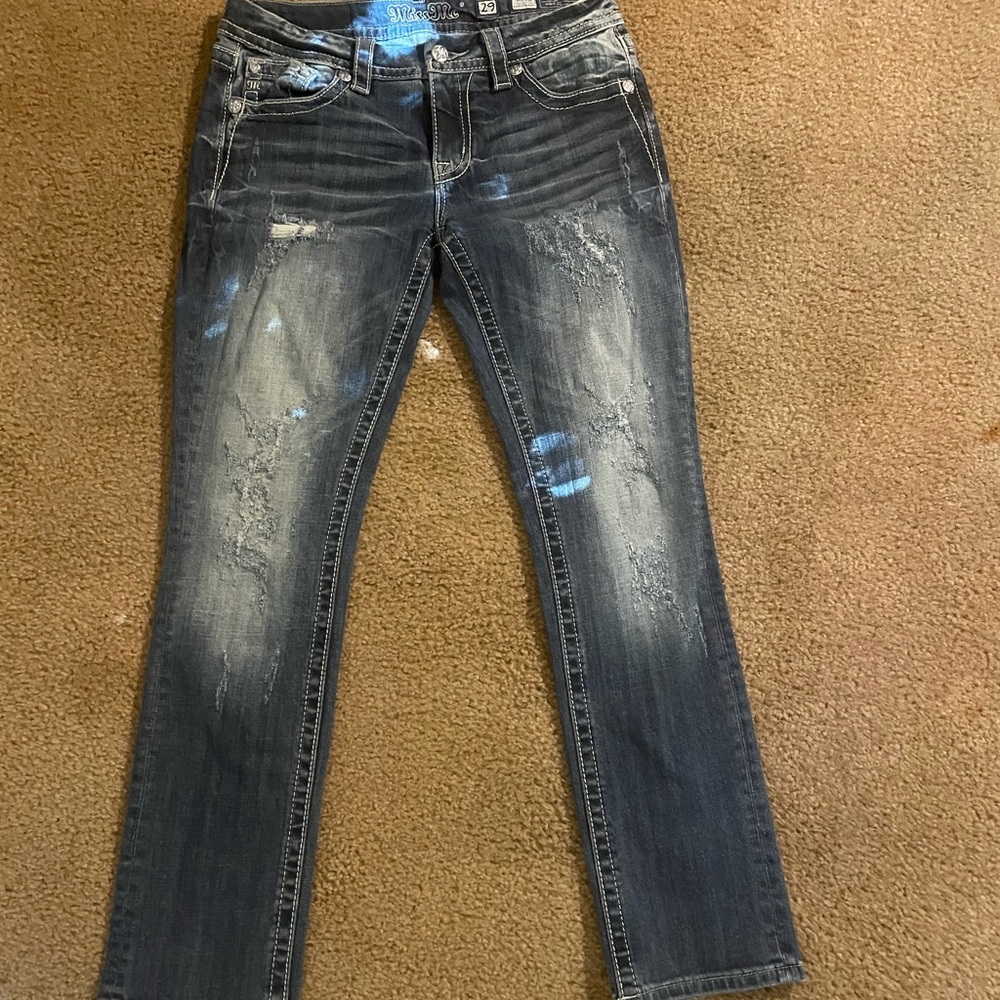 Miss Me jeans Size 29 Mid-rise Easy Straight